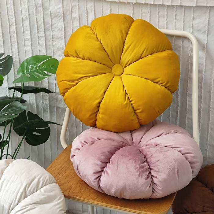 91家纺网 家纺一手货源 找家纺 （总）李帅家居 2025新款荷兰绒花瓣多瓣南瓜抱枕坐垫