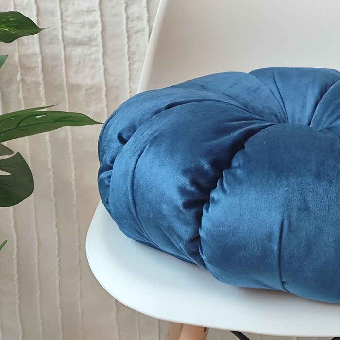 91家纺网 家纺一手货源 找家纺 李帅家居 2025新款荷兰绒花瓣多瓣南瓜抱枕坐垫 南瓜普兰