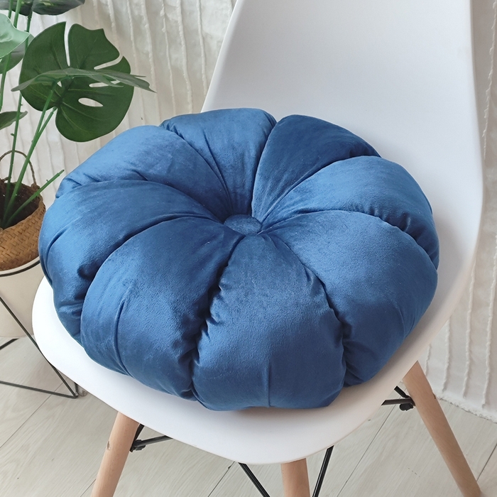 91家纺网 家纺一手货源 找家纺 李帅家居 2025新款荷兰绒花瓣多瓣南瓜抱枕坐垫 南瓜普兰