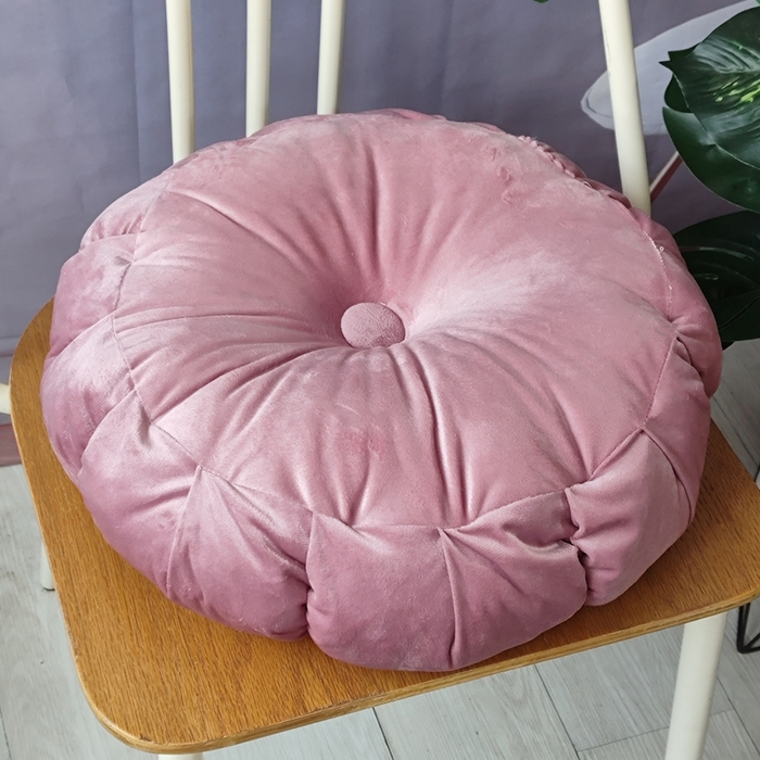 91家纺网 家纺一手货源 找家纺 李帅家居 2025新款荷兰绒花瓣多瓣南瓜抱枕坐垫 南瓜胭粉