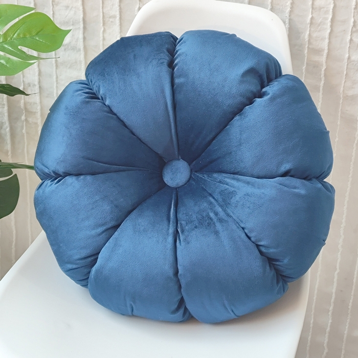 91家纺网 家纺一手货源 找家纺 李帅家居 2025新款荷兰绒花瓣多瓣南瓜抱枕坐垫 南瓜普兰