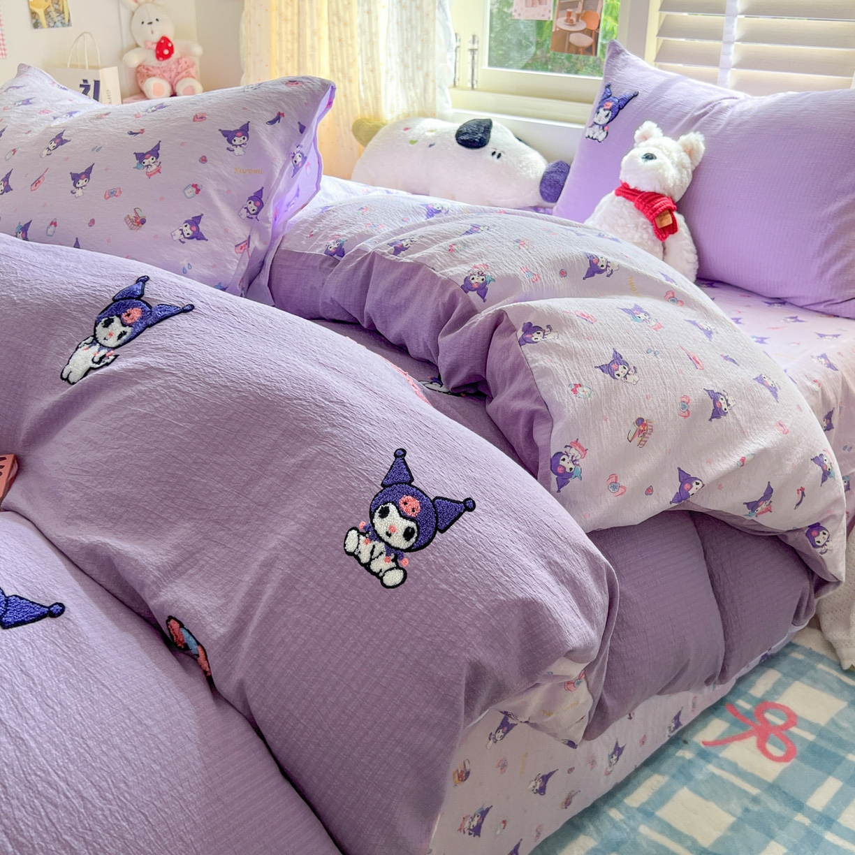 （总）童颜 2025新款三丽鸥正版授权云感木棉a类毛巾绣四件套