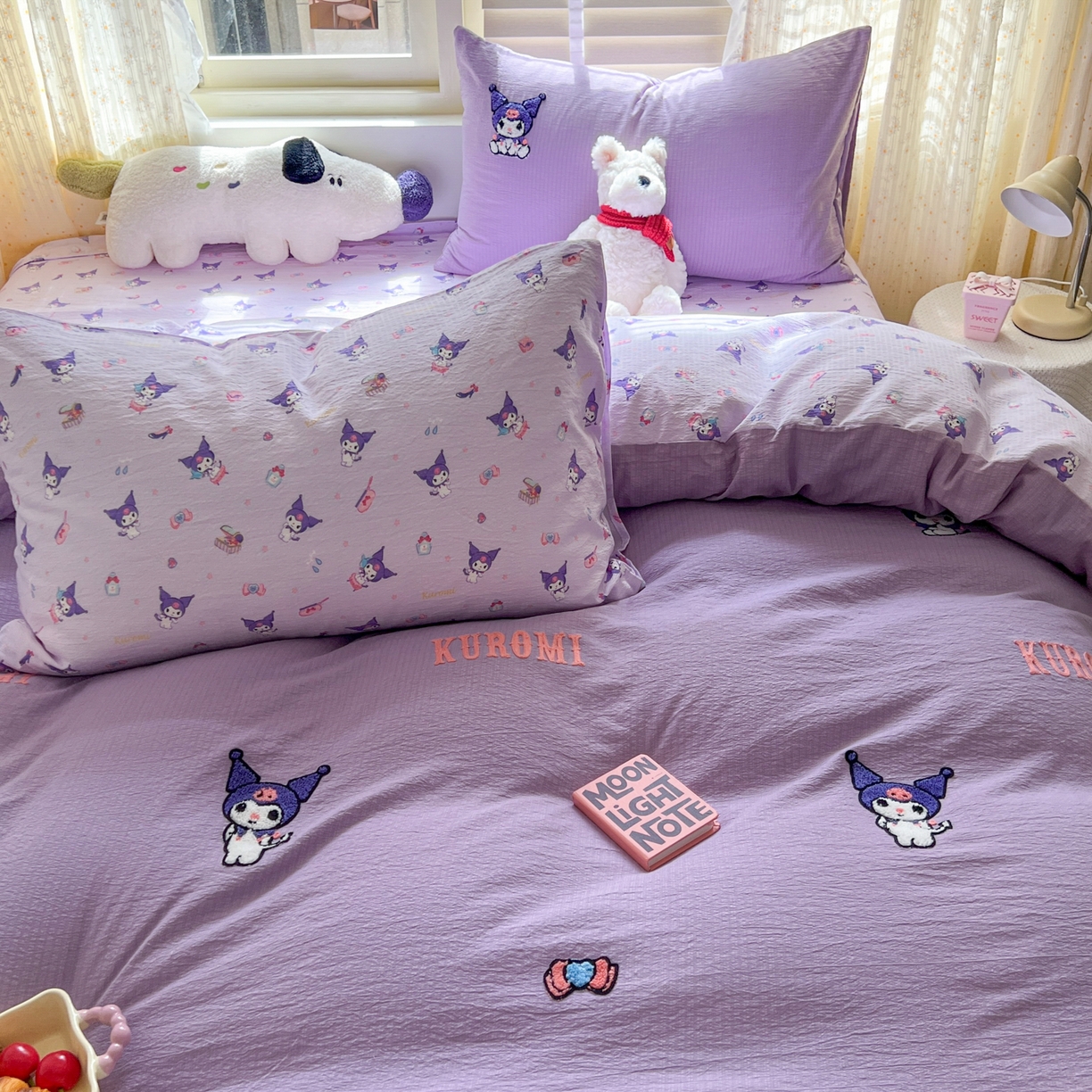 91家纺网 家纺一手货源 找家纺 （总）童颜 2025新款三丽鸥正版授权云感木棉a类毛巾绣四件套