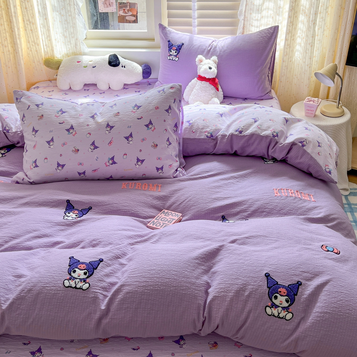 91家纺网 家纺一手货源 找家纺 （总）童颜 2025新款三丽鸥正版授权云感木棉a类毛巾绣四件套