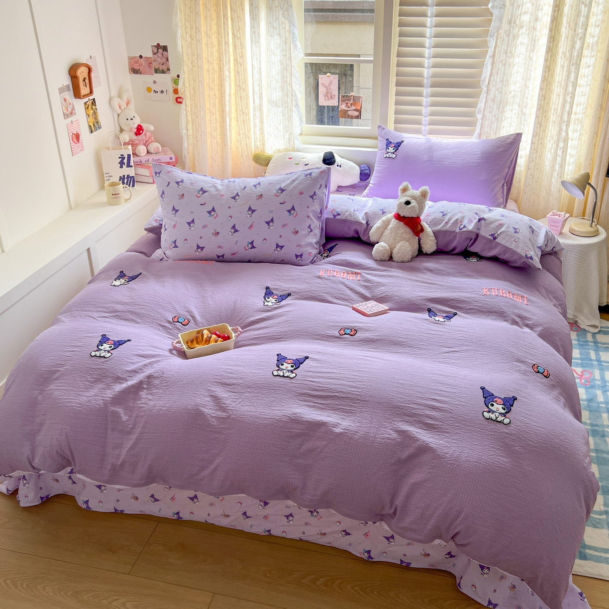 91家纺网 家纺一手货源 找家纺 （总）童颜 2025新款三丽鸥正版授权云感木棉a类毛巾绣四件套