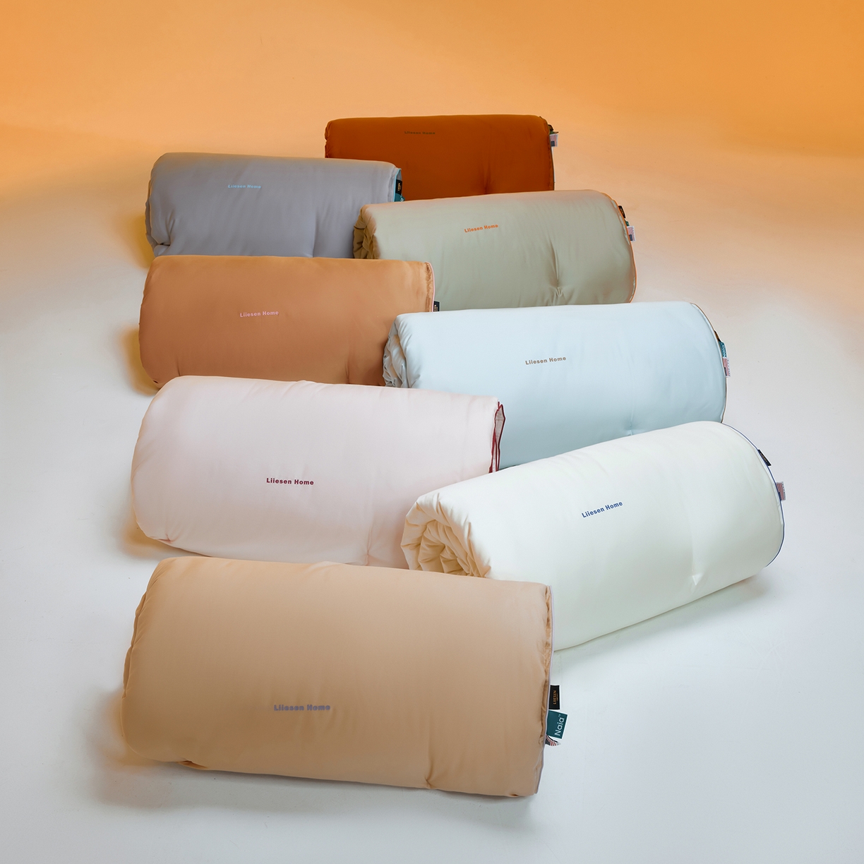 91家纺网 家纺一手货源 找家纺 （总）丽笙被芯 2025新款秋冬亲肤舒适80S超细旦天丝棉微磨毛素色可水洗懒人被-场景一