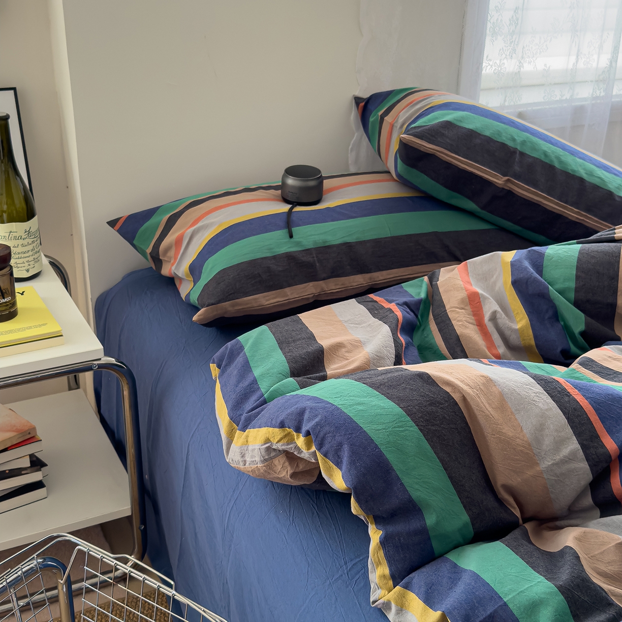 91家纺网 家纺一手货源 找家纺 （总）对白 2025新款全棉色织水洗系列四件套-曼切斯特 （提供买家秀）