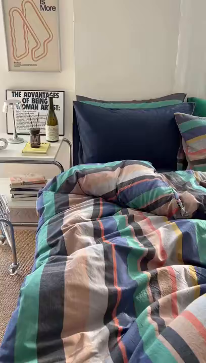 91家纺网 家纺一手货源 找家纺 （总）对白 2025新款全棉色织水洗系列四件套-曼切斯特 （提供买家秀）