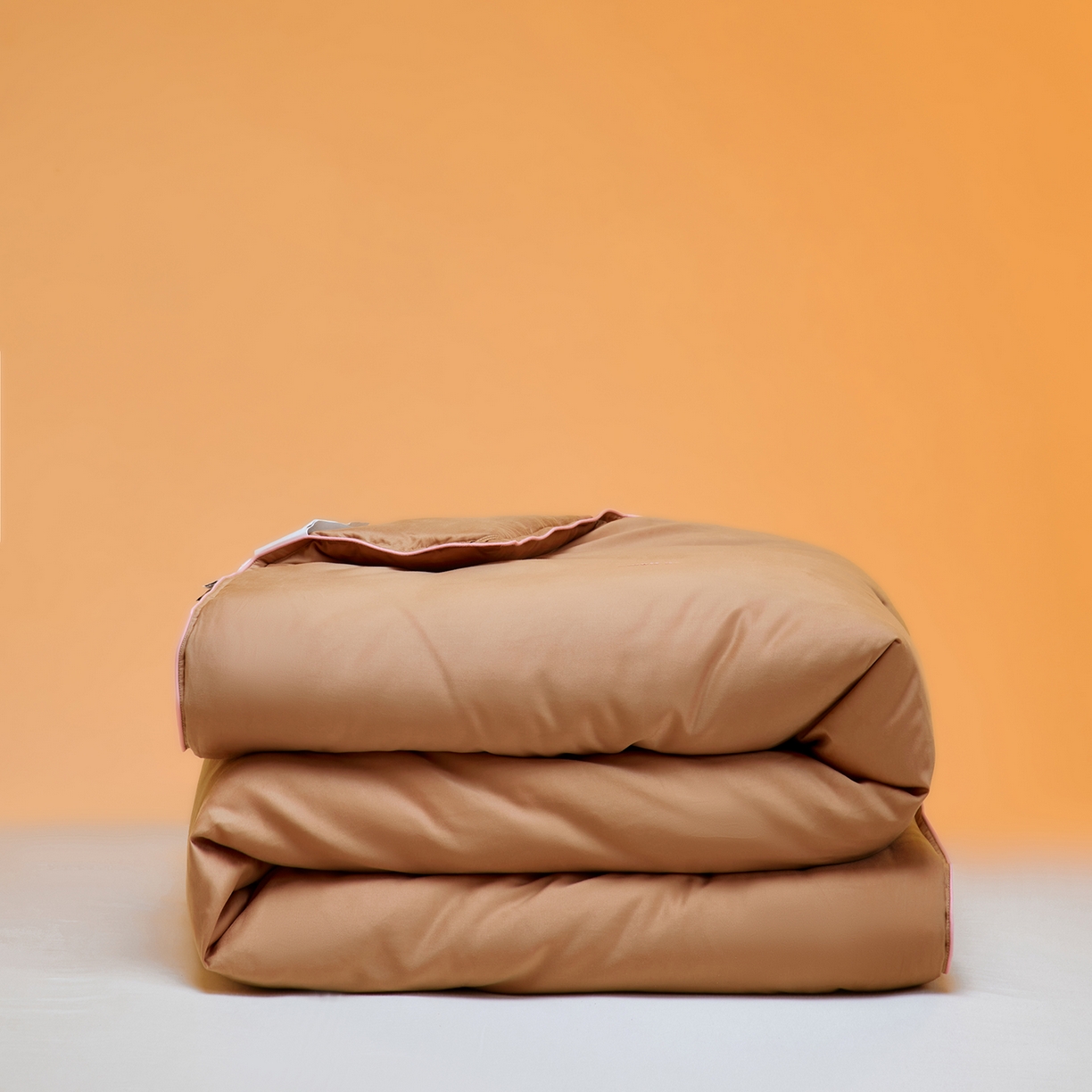 丽笙被芯 2025新款秋冬亲肤舒适80S超细旦天丝棉微磨毛素色可水洗懒人被-场景一 可可棕