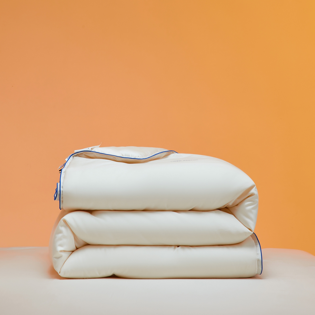 91家纺网 家纺一手货源 找家纺 丽笙被芯 2025新款秋冬亲肤舒适80S超细旦天丝棉微磨毛素色可水洗懒人被-场景一 牡蛎白