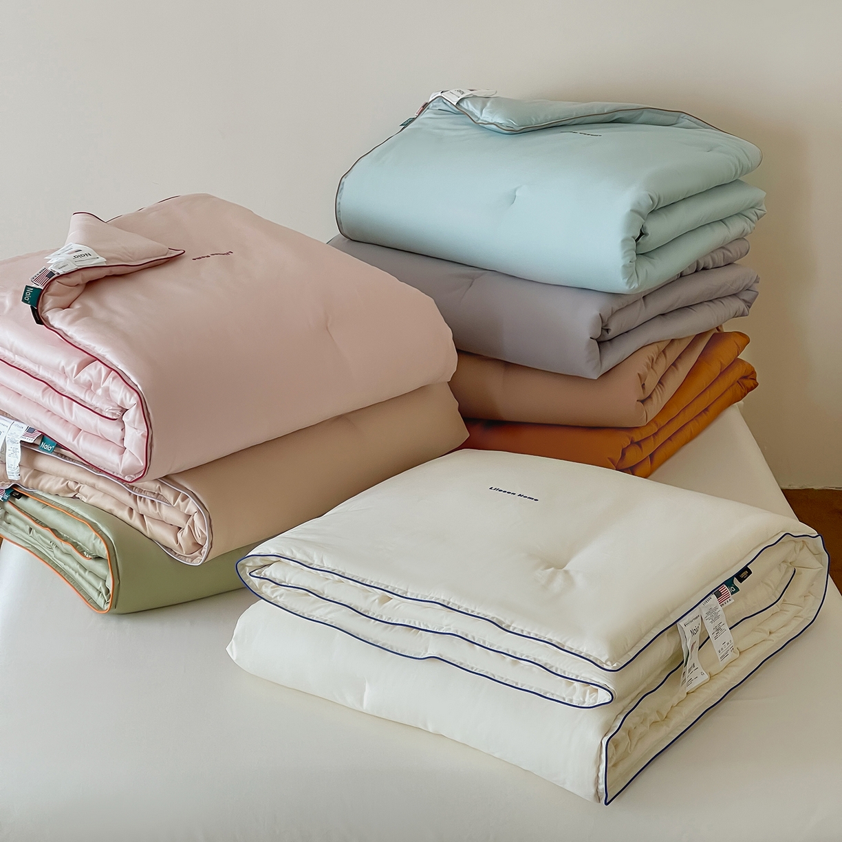 （总）丽笙被芯 2025新款秋冬亲肤舒适80S超细旦天丝棉微磨毛素色可水洗懒人被-场景二