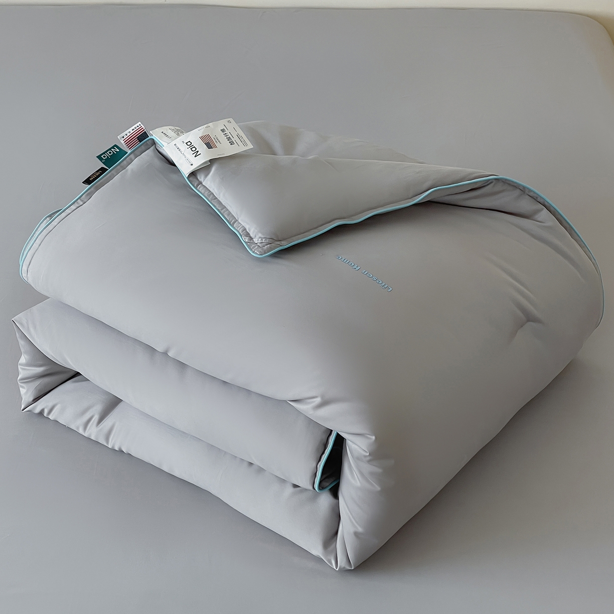 91家纺网 家纺一手货源 找家纺 （总）丽笙被芯 2025新款秋冬亲肤舒适80S超细旦天丝棉微磨毛素色可水洗懒人被-场景二