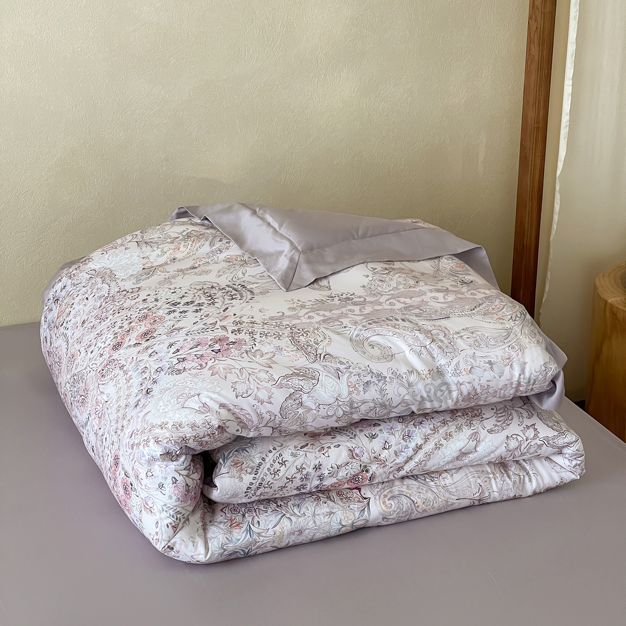 91家纺网 家纺一手货源 找家纺 （总）丽笙被芯 2025新款80S超细旦天丝棉微磨毛印花可水洗懒人被