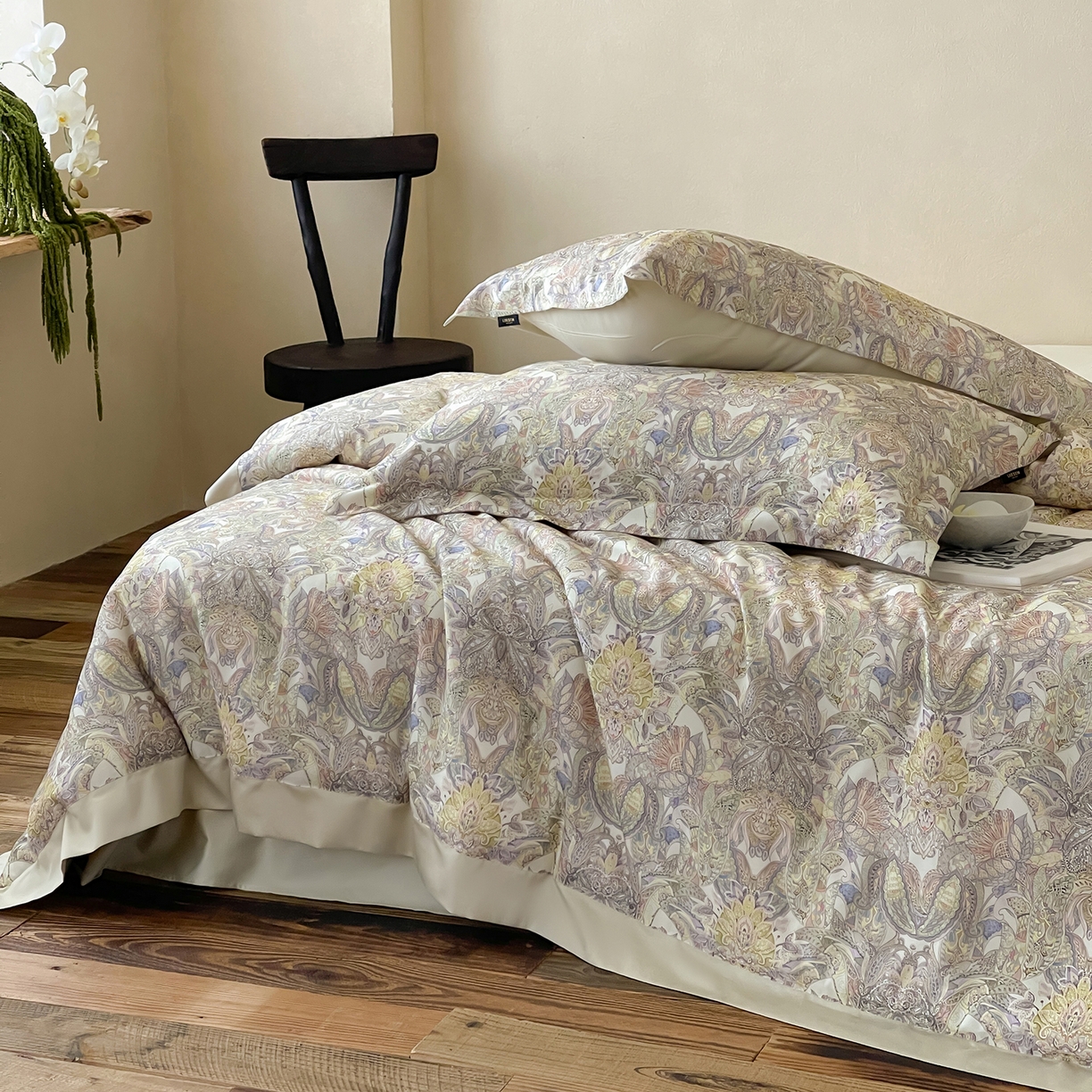 91家纺网 家纺一手货源 找家纺 丽笙被芯 2025新款80S超细旦天丝棉微磨毛印花可水洗懒人被 莫尔