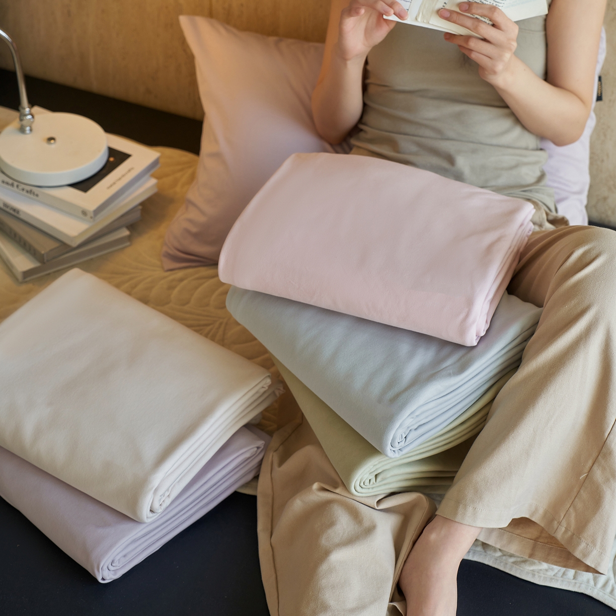 91家纺网 家纺一手货源 找家纺 丽笙被芯 2025新款亲肤舒适阿瓦提针织全棉纯棉被套单品被套单件被套 组合图仅供展示不可下单