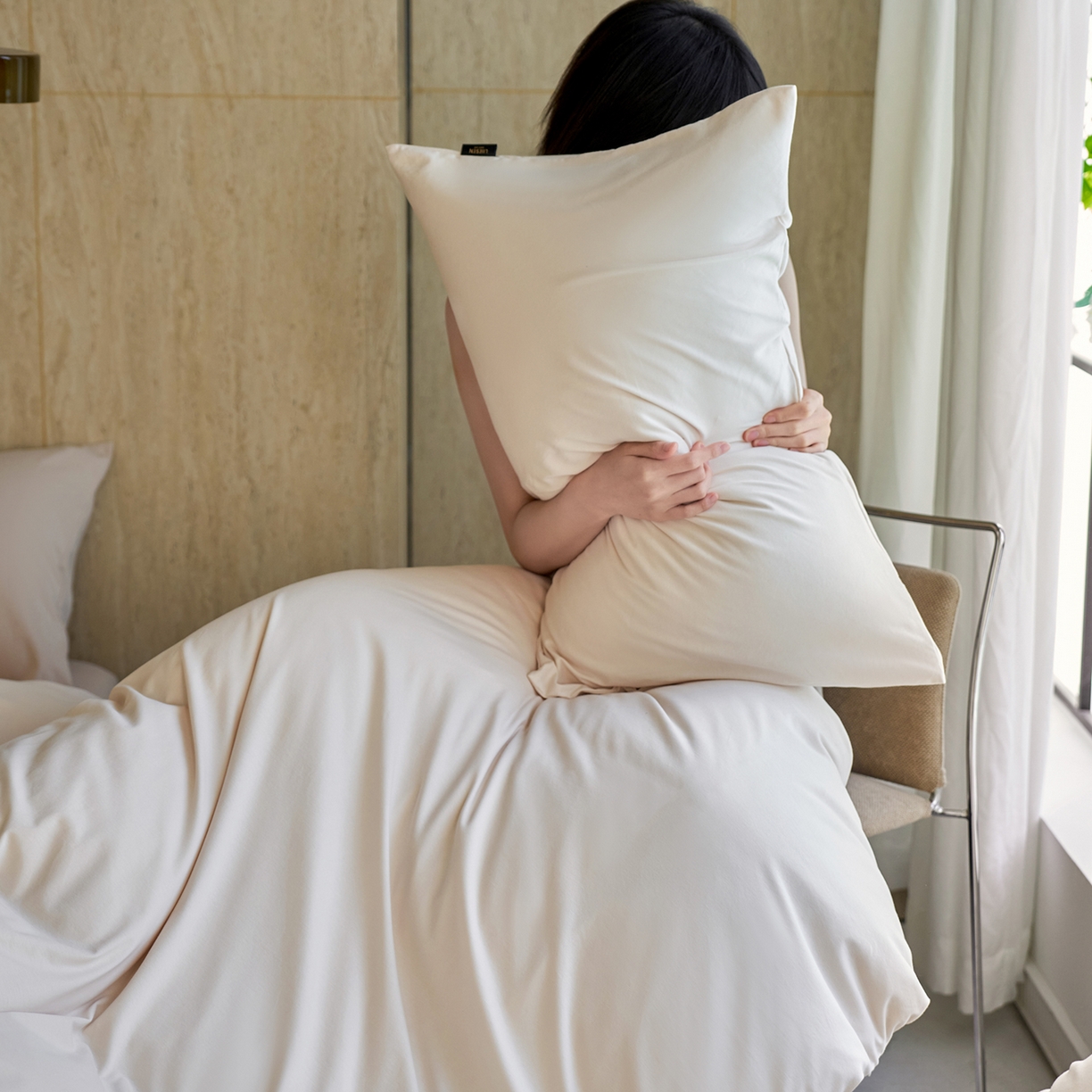 91家纺网 家纺一手货源 找家纺 丽笙被芯 2025新款亲肤舒适阿瓦提针织全棉纯棉被套单品被套单件被套 透明黄