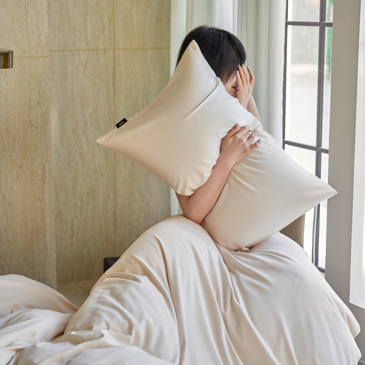 91家纺网 家纺一手货源 找家纺 丽笙被芯 2025新款亲肤舒适阿瓦提针织全棉纯棉被套单品被套单件被套 透明黄