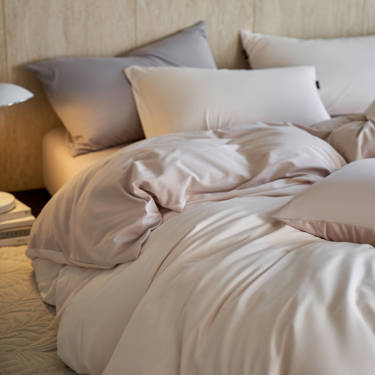 91家纺网 家纺一手货源 找家纺 丽笙被芯 2025新款亲肤舒适阿瓦提针织全棉纯棉被套单品被套单件被套 透明黄