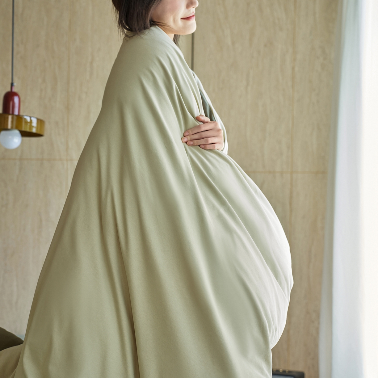 91家纺网 家纺一手货源 找家纺 丽笙被芯 2025新款亲肤舒适阿瓦提针织全棉纯棉被套单品被套单件被套 春水绿