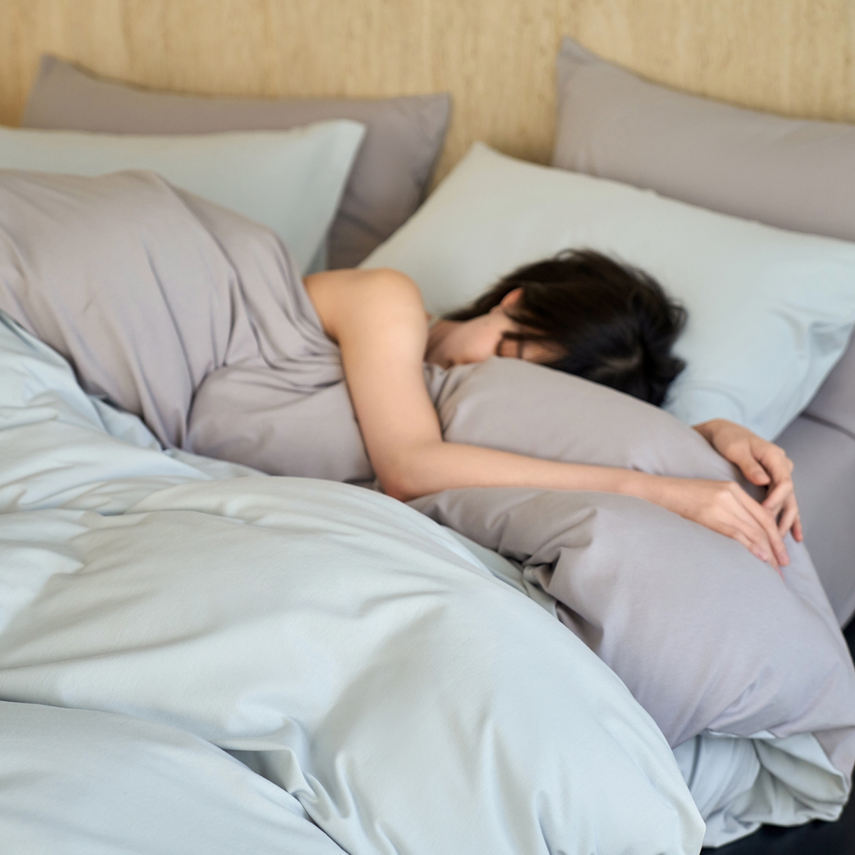 91家纺网 家纺一手货源 找家纺 丽笙被芯 2025新款亲肤舒适阿瓦提针织全棉纯棉被套单品被套单件被套 复古蓝