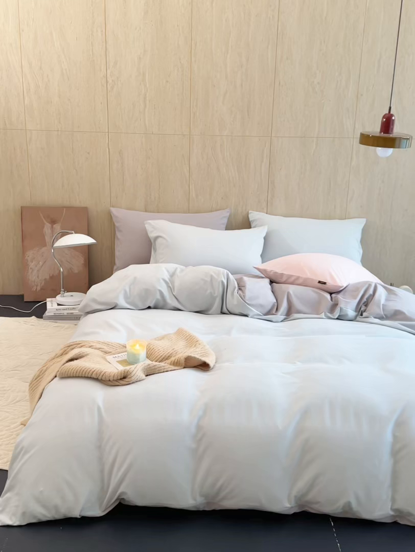 91家纺网 家纺一手货源 找家纺 丽笙被芯 2025新款亲肤舒适阿瓦提针织全棉纯棉被套单品被套单件被套 复古蓝