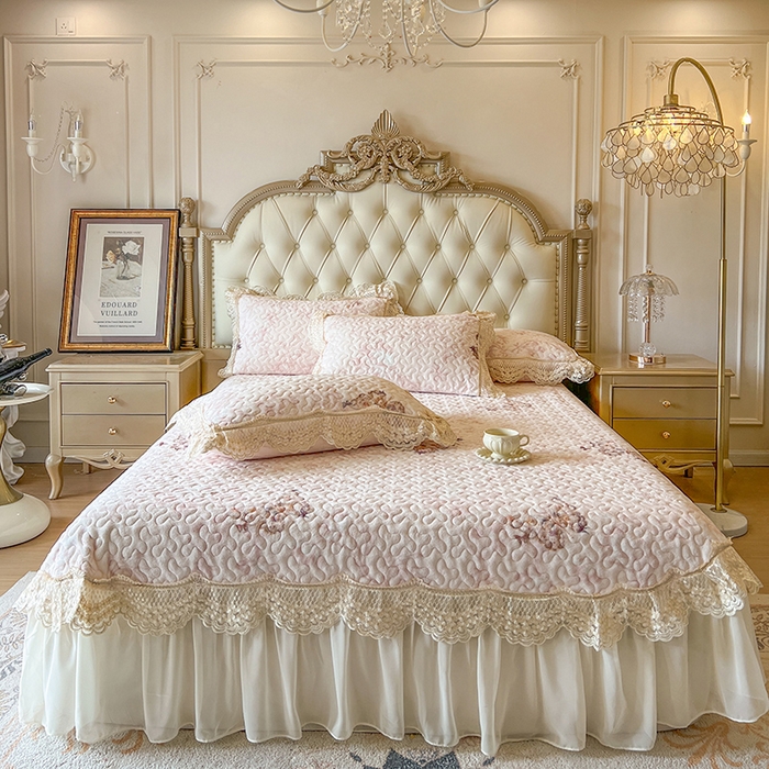 91家纺网 家纺一手货源 找家纺 （总）网红馆（ck家纺） 2025新款牛奶绒印花床盖三件套