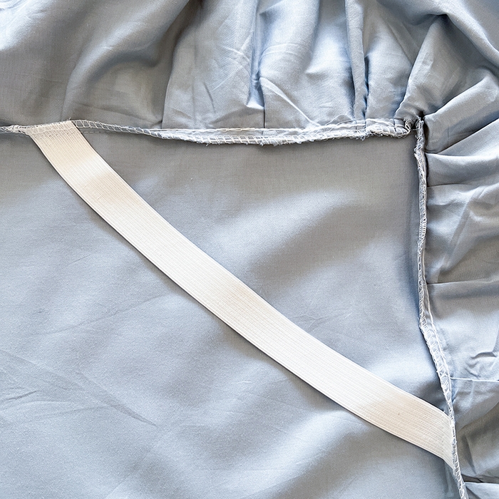 91家纺网 家纺一手货源 找家纺 网红馆（ck家纺） 2025新款全棉纯棉蕾丝边单床裙 床裙单件-梦蝶轻舞 梦蝶轻舞-蓝