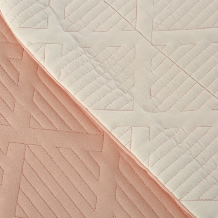 91家纺网 家纺一手货源 找家纺 OL家纺 2025新款全棉磨毛刺绣床盖夹棉四件套-胜利之花系列 胜利之花-粉玉