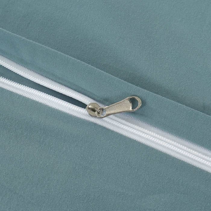 91家纺网 家纺一手货源 找家纺 OL家纺 2025新款全棉磨毛刺绣床盖夹棉四件套-胜利之花系列 胜利之花-海洋蓝