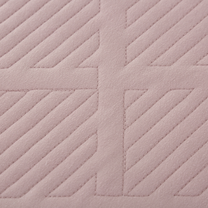 91家纺网 家纺一手货源 找家纺 OL家纺 2025新款全棉磨毛刺绣床盖夹棉四件套-胜利之花系列 胜利之花-肉桂粉