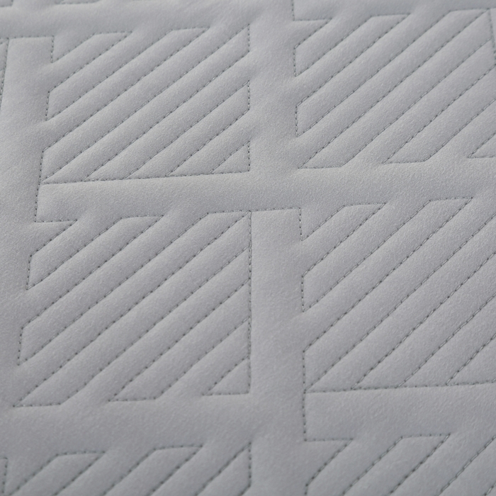 91家纺网 家纺一手货源 找家纺 OL家纺 2025新款全棉磨毛刺绣床盖夹棉四件套-胜利之花系列 胜利之花-绅士灰