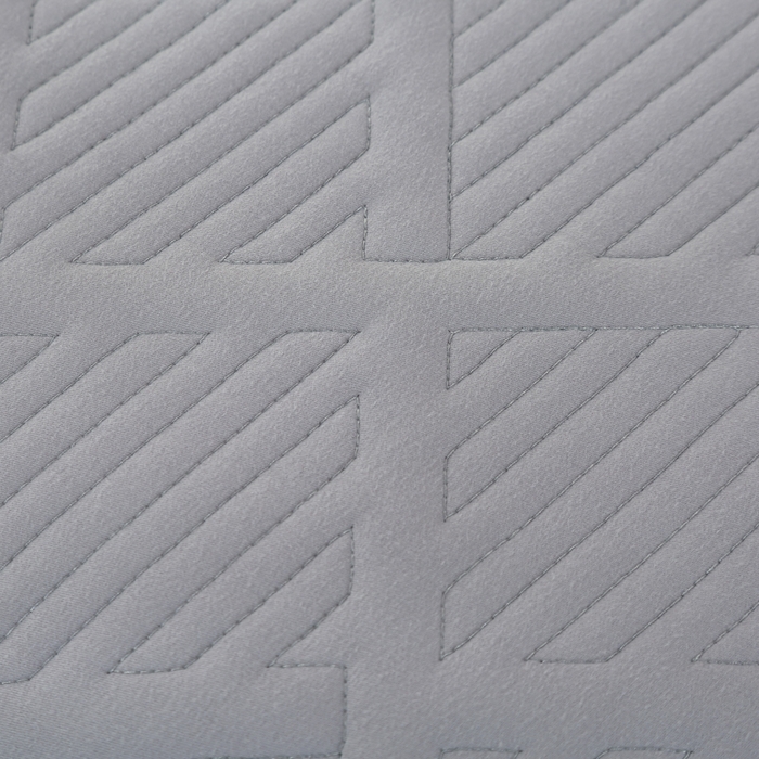 91家纺网 家纺一手货源 找家纺 OL家纺 2025新款全棉磨毛刺绣床盖夹棉四件套-胜利之花系列 胜利之花-绅士灰