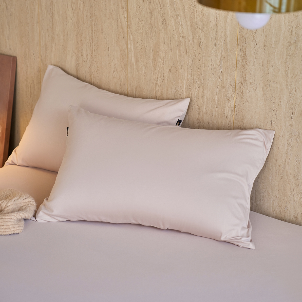 91家纺网 家纺一手货源 找家纺 丽笙被芯 2025新款亲肤舒适阿瓦提针织全棉纯棉枕套单品枕套单件枕套 艾草紫