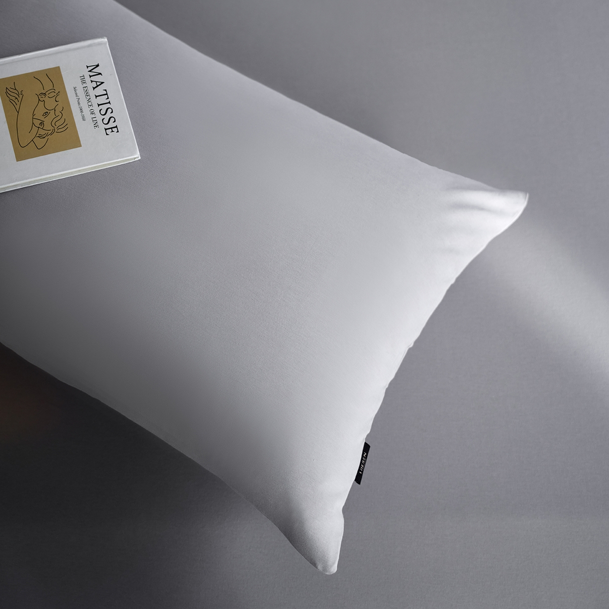 91家纺网 家纺一手货源 找家纺 丽笙被芯 2025新款亲肤舒适阿瓦提针织全棉纯棉枕套单品枕套单件枕套 清爽灰