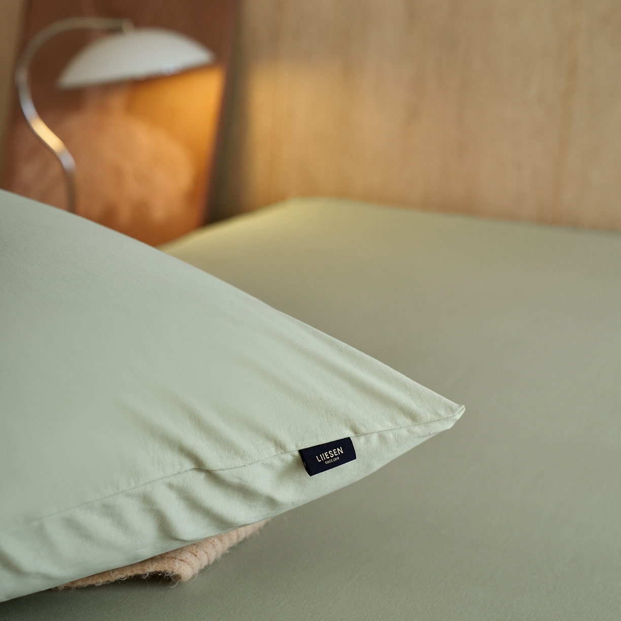91家纺网 家纺一手货源 找家纺 丽笙被芯 2025新款亲肤舒适阿瓦提针织全棉纯棉枕套单品枕套单件枕套 春水绿