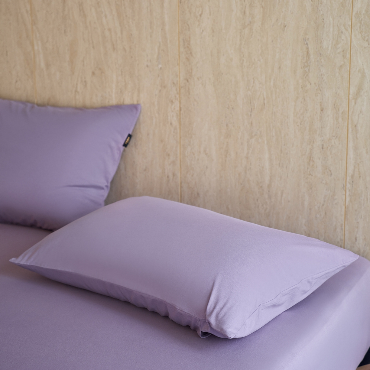 91家纺网 家纺一手货源 找家纺 丽笙被芯 2025新款亲肤舒适阿瓦提针织全棉纯棉枕套单品枕套单件枕套 豆蔻紫