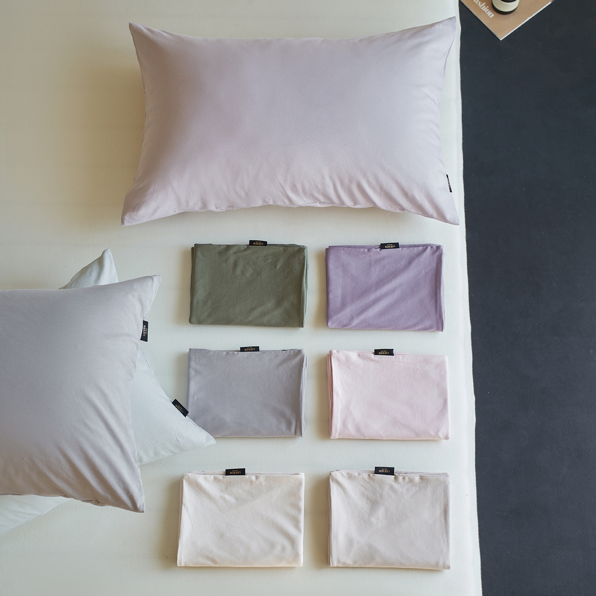 丽笙被芯 2025新款亲肤舒适阿瓦提针织全棉纯棉枕套单品枕套单件枕套 组合图仅供展示不可下单