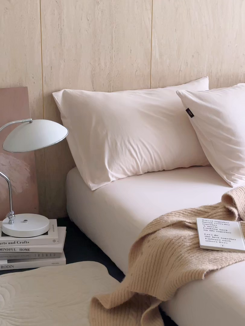 91家纺网 家纺一手货源 找家纺 丽笙被芯 2025新款亲肤舒适阿瓦提针织全棉纯棉枕套单品枕套单件枕套 艾草紫