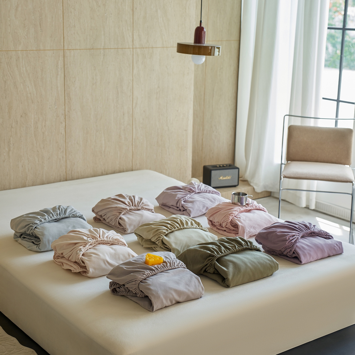 91家纺网 家纺一手货源 找家纺 （总）丽笙被芯 2025新款亲肤舒适阿瓦提针织全棉纯棉床笠单品床笠单件床笠