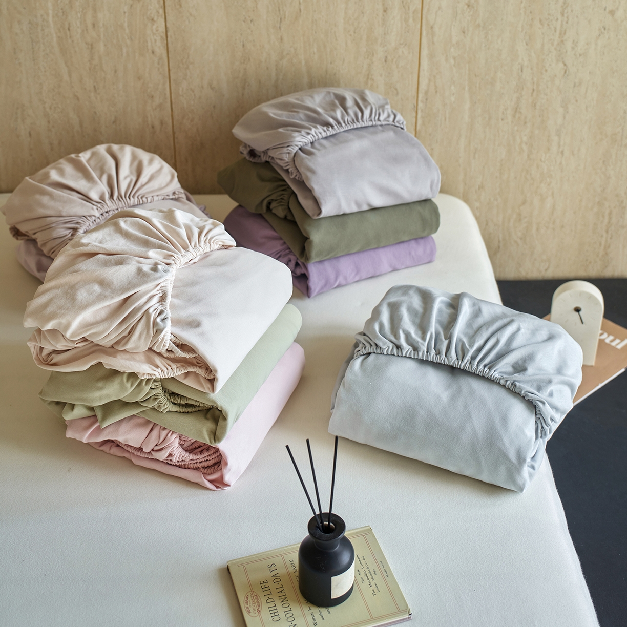 91家纺网 家纺一手货源 找家纺 （总）丽笙被芯 2025新款亲肤舒适阿瓦提针织全棉纯棉床笠单品床笠单件床笠