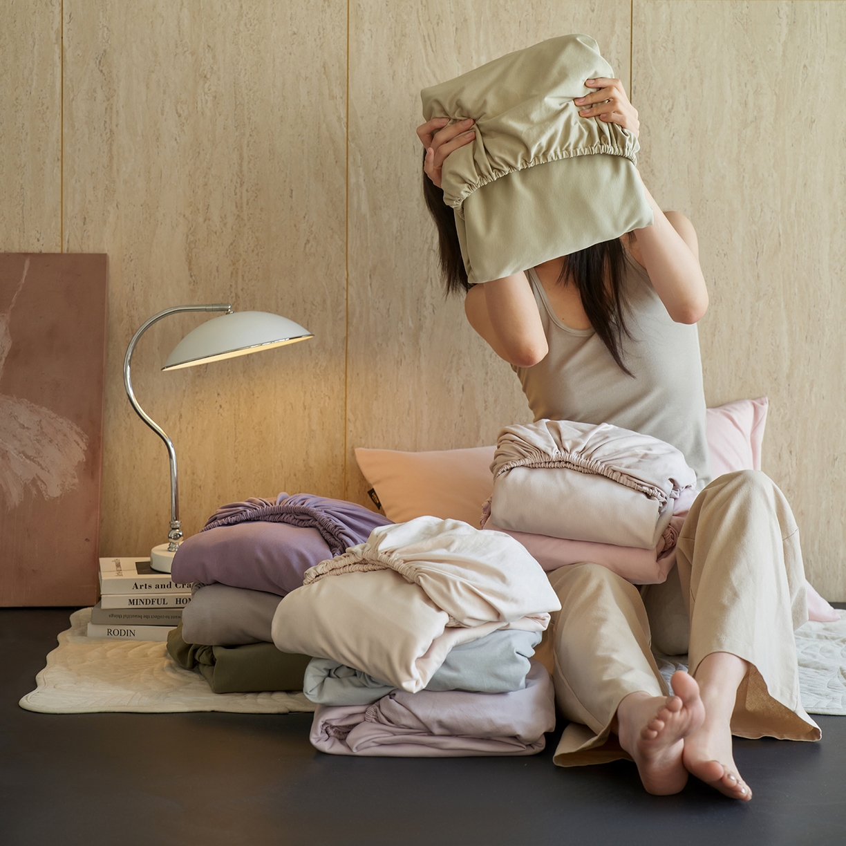 91家纺网 家纺一手货源 找家纺 丽笙被芯 2025新款亲肤舒适阿瓦提针织全棉纯棉床笠单品床笠单件床笠 组合图仅供展示不可下单