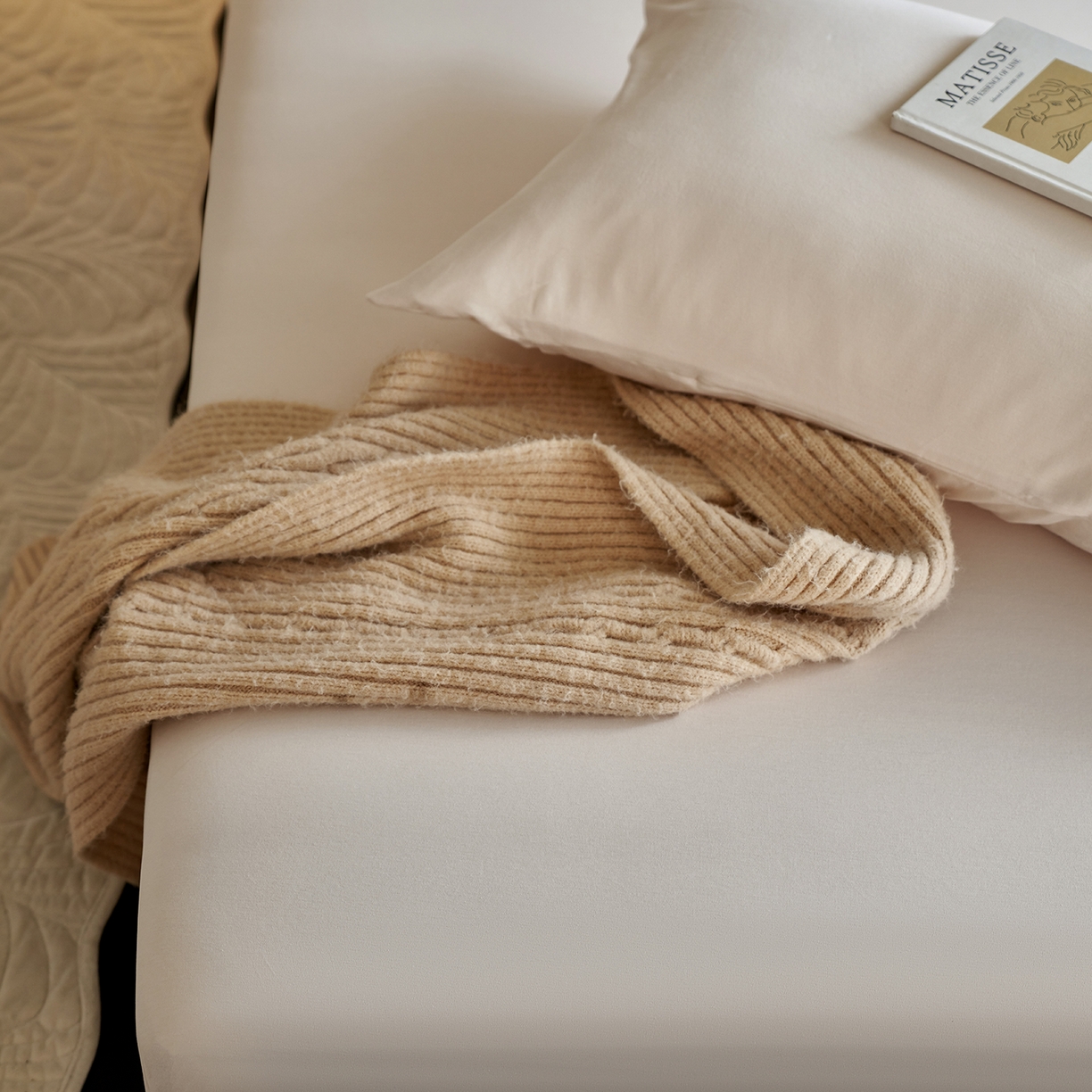 91家纺网 家纺一手货源 找家纺 丽笙被芯 2025新款亲肤舒适阿瓦提针织全棉纯棉床笠单品床笠单件床笠 浅咖