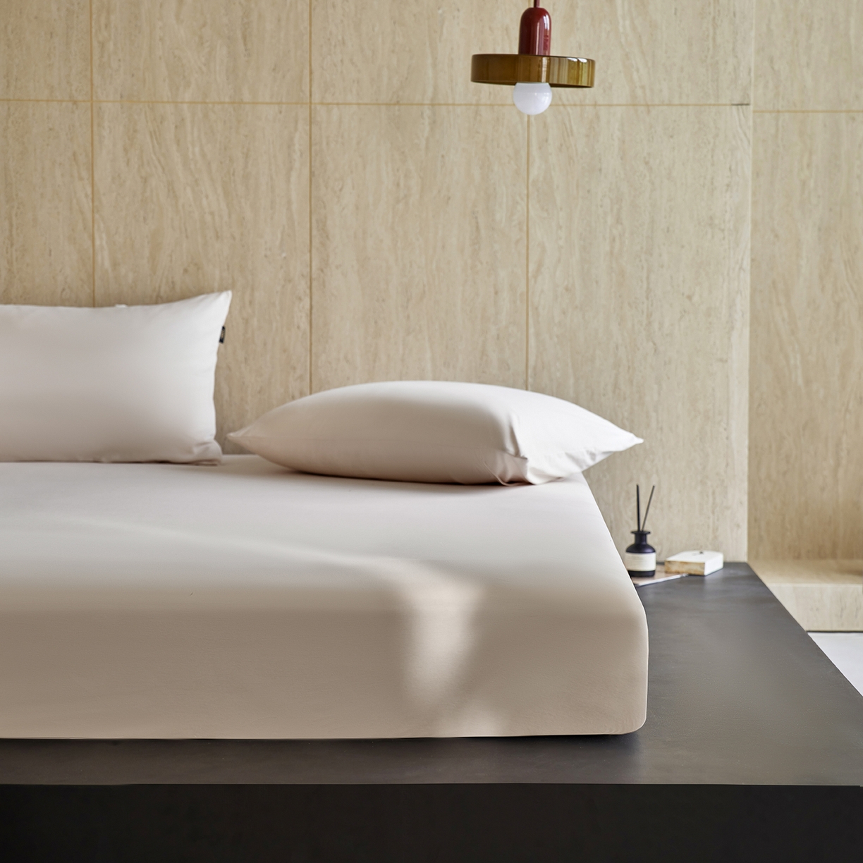 91家纺网 家纺一手货源 找家纺 丽笙被芯 2025新款亲肤舒适阿瓦提针织全棉纯棉床笠单品床笠单件床笠 浅咖