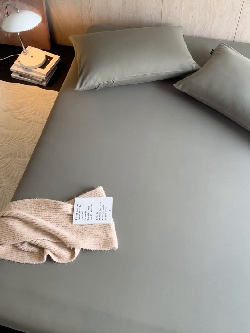 91家纺网 家纺一手货源 找家纺 丽笙被芯 2025新款亲肤舒适阿瓦提针织全棉纯棉床笠单品床笠单件床笠 橄榄绿