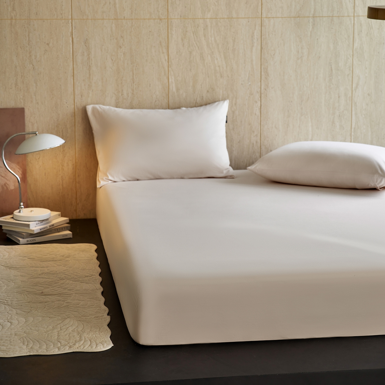 91家纺网 家纺一手货源 找家纺 丽笙被芯 2025新款亲肤舒适阿瓦提针织全棉纯棉床笠单品床笠单件床笠 浅咖