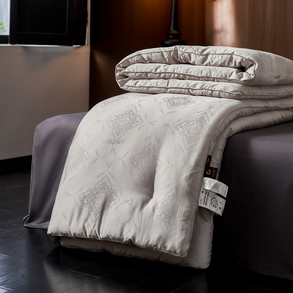 91家纺网 家纺一手货源 找家纺 （总）丽笙被芯 2025新款奥布里石墨烯自发热科技被被子被芯