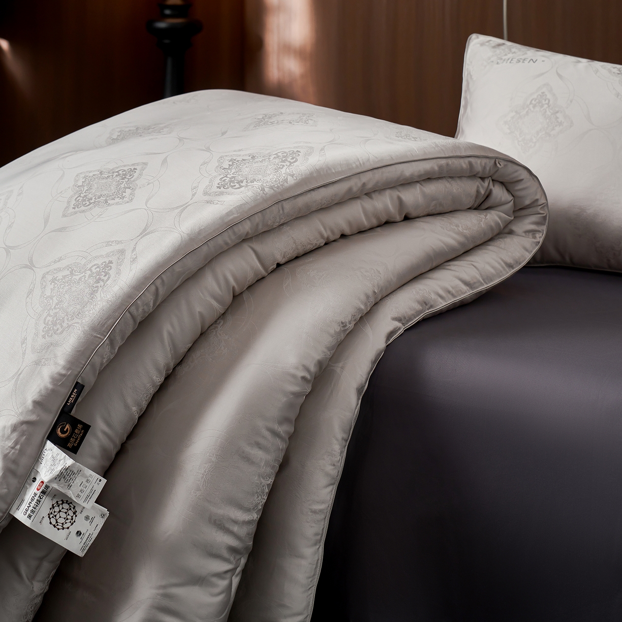 91家纺网 家纺一手货源 找家纺 （总）丽笙被芯 2025新款奥布里石墨烯自发热科技被被子被芯