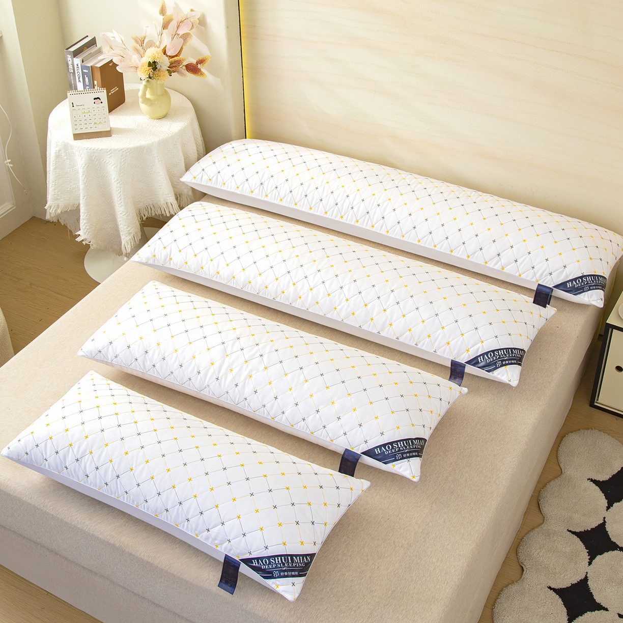 91家纺网 家纺一手货源 找家纺 （总）芯宜佳 2025新款织棉双人枕