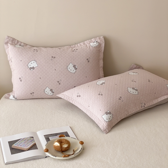 91家纺网 家纺一手货源 找家纺 （总）麻依 2025新款安心棉纱布枕套全棉四层纱布枕套