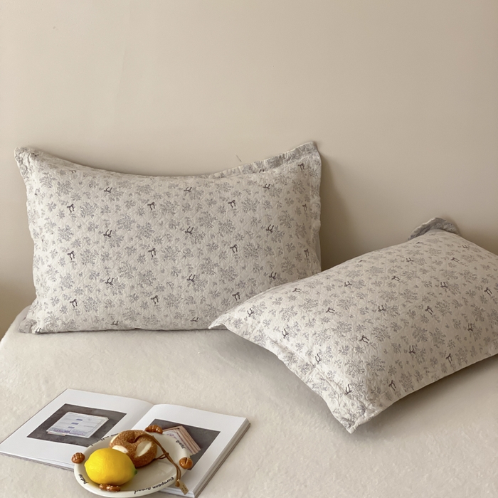 91家纺网 家纺一手货源 找家纺 （总）麻依 2025新款安心棉纱布枕套全棉四层纱布枕套